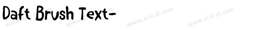 Daft Brush Text字体转换